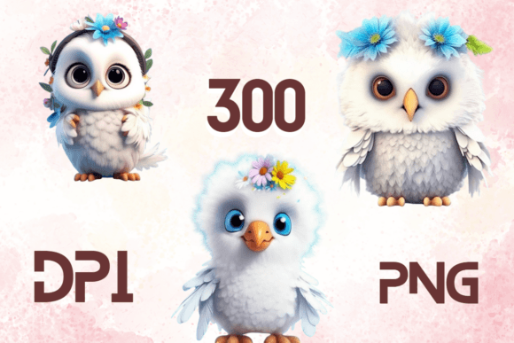 3D Cute Birds Sublimation Clipart 08: A Creative Resource for Digital and Physical Design