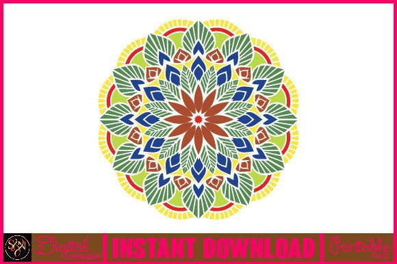 Mandala 3D Layered SVG Cut File-94