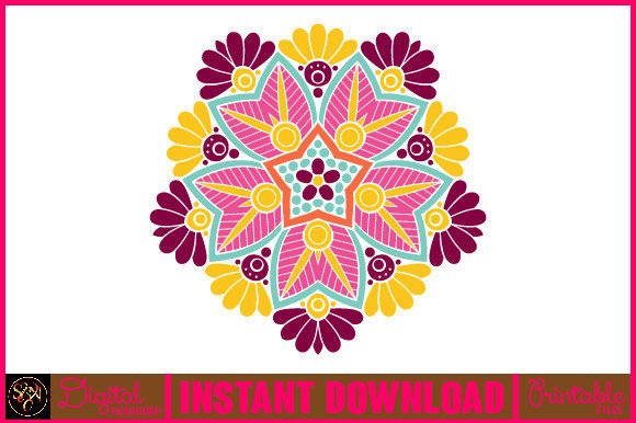 Mandala 3D Layered SVG Cut File-98