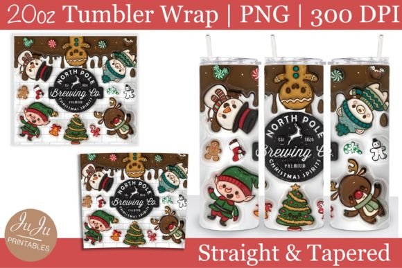 Transforming Holiday Celebrations with the 3D Inflated Christmas Tumbler Wrap